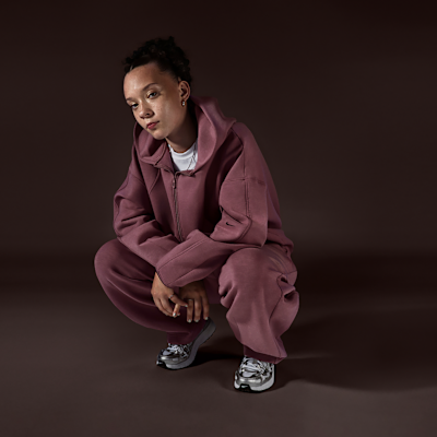 Πλεκτή μπλούζα Therma-FIT με κουκούλα και φερμουάρ σε όλο το μήκος Nike MAVN για κορίτσια