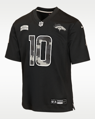 Детские джерси Bo Nix Denver Broncos Salute to Service Big Kids' Nike NFL Game Jersey