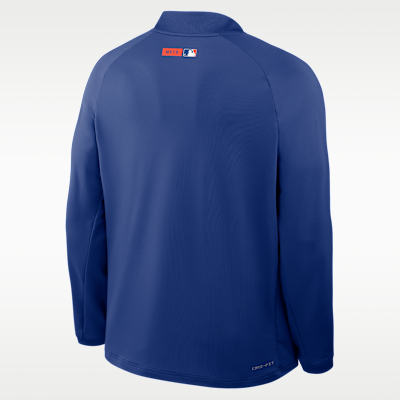 New York Mets Authentic Collection Men's Nike Dri-FIT MLB 1/2-Zip Long-Sleeve Top