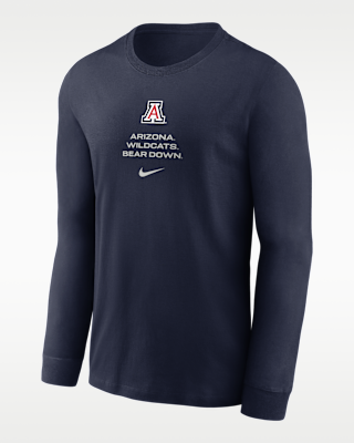 Мужская футболка Arizona Sideline Nike Dri-FIT College Long-Sleeve