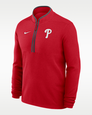 Мужские  Philadelphia Phillies Victory Nike Dri-FIT MLB 1/2-Zip Long-Sleeve Top