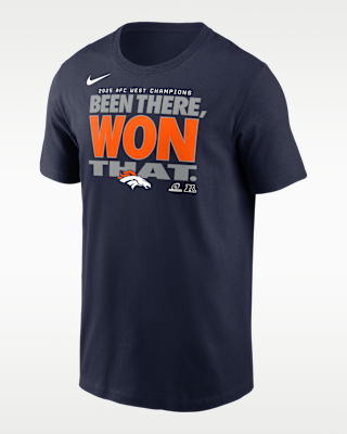 Мужская футболка Denver Broncos 2025 AFC West Champions Trophy Collection Nike NFL