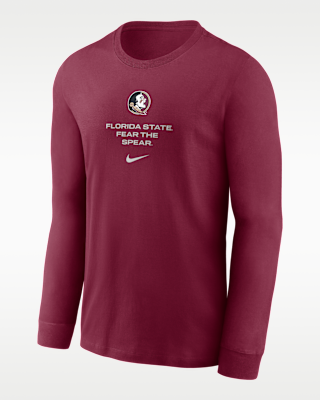 Мужская футболка Florida State Sideline Nike Dri-FIT College Long-Sleeve