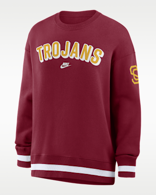 Женские  USC Legacy Phoenix Nike College Oversized Pullover Crew