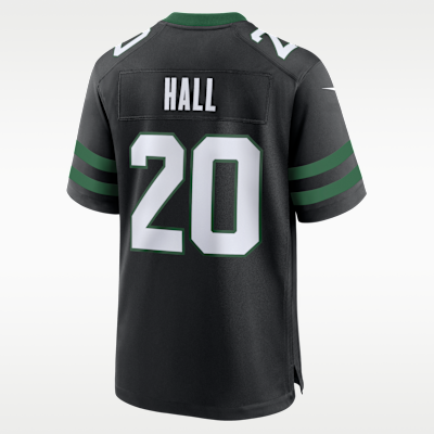 Jersey de fútbol americano Nike de la NFL Game para hombre Breece Hall New York Jets
