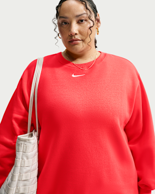 Женский свитшот Nike Sportswear Phoenix Fleece Oversized Crew-Neck (Plus Size)