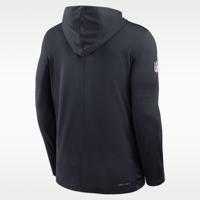 Houston Texans Pure Fury Sideline Men's Nike Dri-FIT NFL Long-Sleeve Hooded Top
