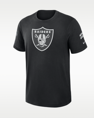 Мужская футболка Las Vegas Raiders Salute to Service Slub Nike Dri-FIT NFL