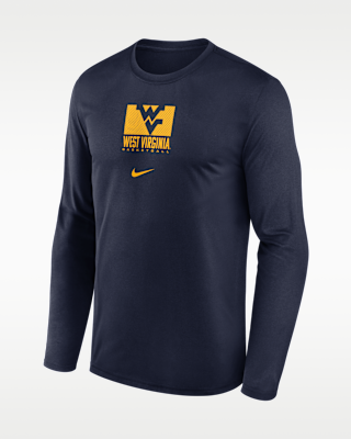 Мужская футболка West Virginia Courtside Nike Dri-FIT College Long-Sleeve