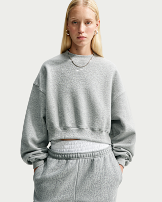 Женские  Nike Studio Fleece Medium Weight Oversized Cropped Crew