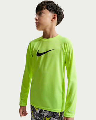 Детские  Nike Heather Big Kids' (Boys') Long-Sleeve Hydroguard Swim Shirt