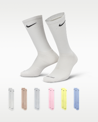 Unisex носки Nike Everyday Plus Cushioned Training Crew Socks (6 Pairs) для тренировок