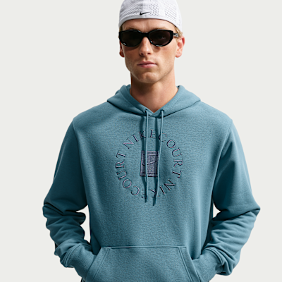 NikeCourt Heritage Dri-FIT Fransız Havlu Kumaşı Erkek Kapüşonlu Tenis Sweatshirt'ü