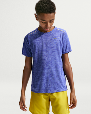 Детские шорты Nike Miler Big Kids' Dri-FIT Short-Sleeve Top