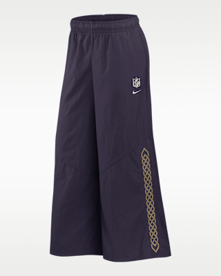 Женские Minnesota Vikings Rivalries Collection Wide-Leg Nike NFL Mid-Rise Woven Pants