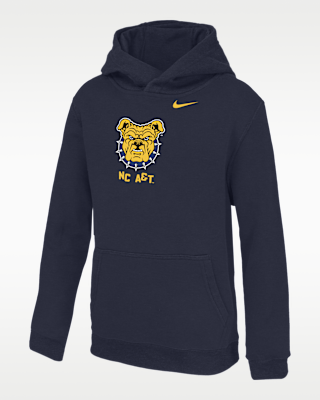 Детское худи Nike College (North Carolina A&T University) Big Kids' Club Fleece Hoodie