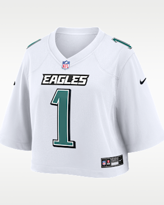 Женские джерси Jalen Hurts Philadelphia Eagles Nike NFL Cropped Tundra Game Jersey