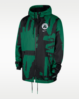 Мужская куртка Boston Celtics Courtside Nike NBA Club Woven Full-Zip