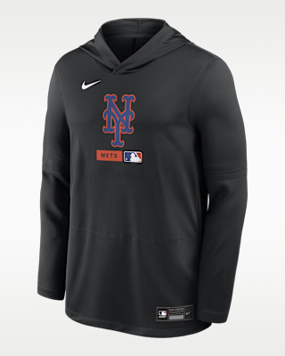 Мужские  New York Mets Authentic Collection Nike Dri-FIT MLB Long-Sleeve Hooded Top