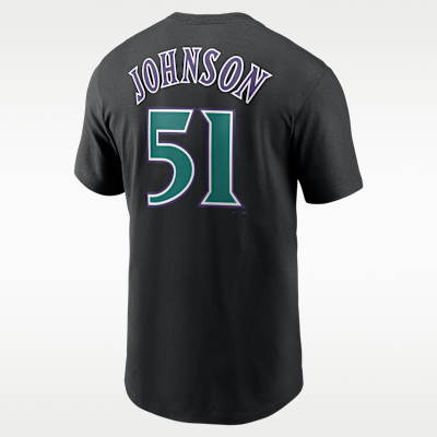 Playera Nike de la MLB para hombre Randy Johnson Arizona Diamondbacks Cooperstown Fuse