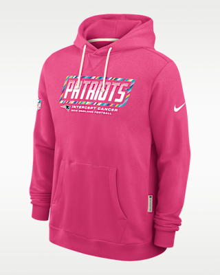 Мужское худи New England Patriots Crucial Catch Sideline Standard Issue Nike Dri-FIT NFL Pullover Hoodie