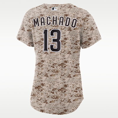 Manny Machado San Diego Padres USMC Women's Nike MLB Replica Jersey