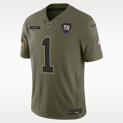 Jersey Nike Dri-FIT de la NFL Limited para hombre Malik Nabers New York Giants Salute to Service
