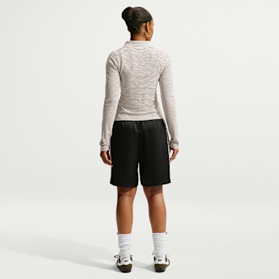 Nike Sportswear Chill Knit Sıkı Kesimli Mod-Crop Uzun Kollu Lace Kadın Üstü görsel 5
