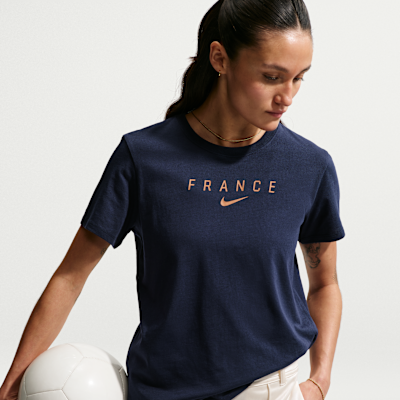 Nike FFF Nike Kadın Futbol Tişörtü görsel 3