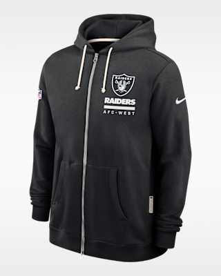Мужское худи Las Vegas Raiders Utility Player Sideline Nike Dri-FIT NFL Full-Zip Hoodie