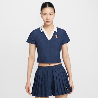 เสื้อเทนนิสโปโลเอวลอยผู้หญิงคอลเลกชัน Dri-FIT NikeCourt Court