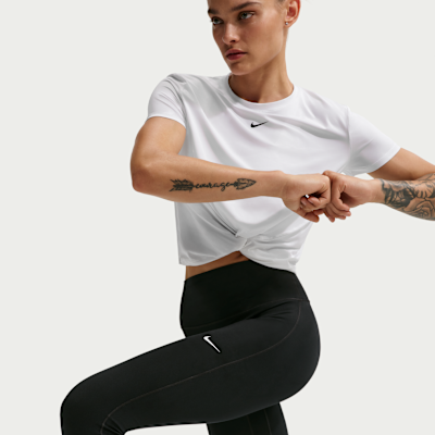 Nike One Seamless Front Yüksek Belli Tam Boy Kadın Taytı görsel 4
