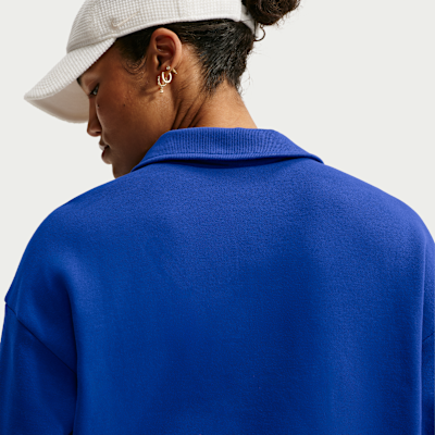 NikeCourt Court Koleksiyonu Uzun Kollu Fleece Kadın Tenis Üstü görsel 2