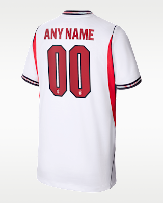 Детские джерси England 2026 Stadium Home Big Kids' Nike Dri-FIT Soccer Replica Custom Jersey By You