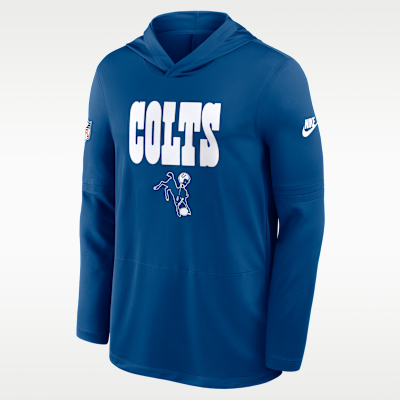Indianapolis Colts Pass Accuracy Men's Nike Dri-FIT NFL Long-Sleeve Hooded Top