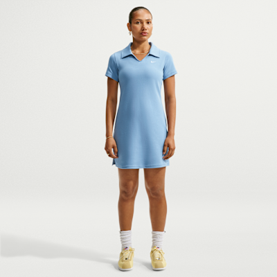 nike chill knit dress Women's Sportswear Slim Polo Dress, Large, Work Blue Big & Tall Mens Fashion