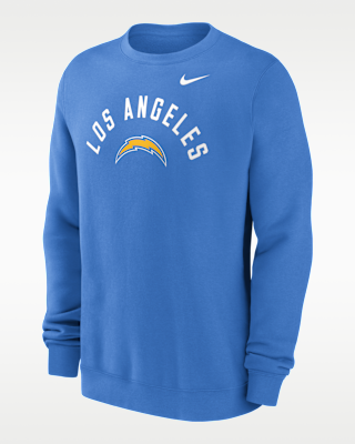 Мужские Los Angeles Chargers Club Nike NFL Pullover Crew