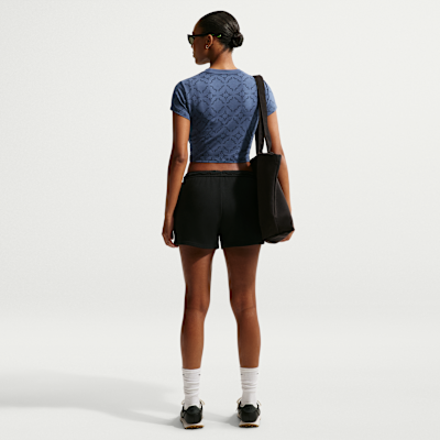 Nike Sportswear Chill Knit Dar Kesimli Crop Kadın Tişörtü görsel 5
