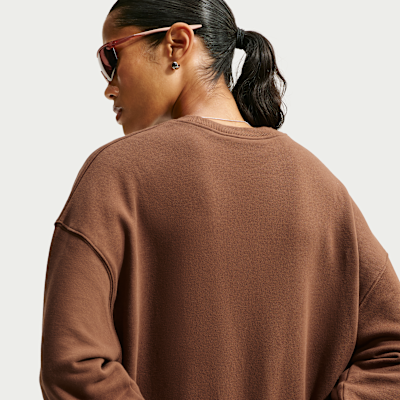 Nike Studio Fleece Orta Kalınlıkta Oversize Crew Kadın Sweatshirt'ü görsel 2