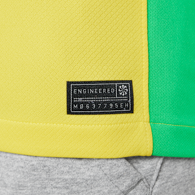 Jersey de fútbol Nike Dri-FIT Replica de Brasil (selección femenina) local 2025 Stadium para niños talla grande