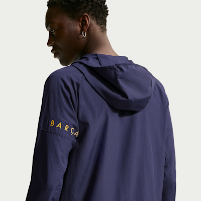 Nike FC Barcelona City Side Nike Erkek Futbol Koşu Ceketi görsel 2