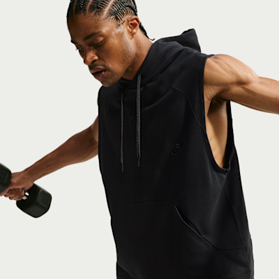 Nike N.A.C. Dri-FIT Fleece Kolsuz Kapüşonlu Erkek Antrenman Üstü görsel 3
