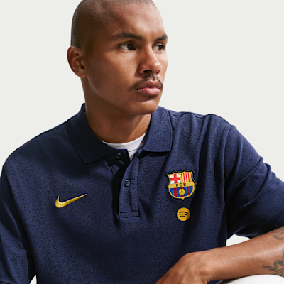Nike FC Barcelona Club Nike Erkek Futbol Polo Üstü görsel 3