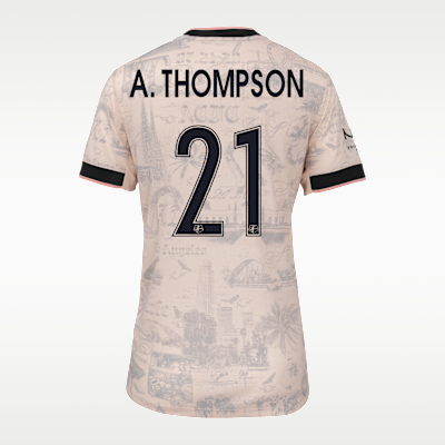 Jersey Nike Dri-FIT de la NWSL Replica para mujer Angel City FC visitante 2025 Stadium Alyssa Thompson