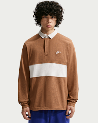 Мужские Nike Sportswear Club Long-Sleeve Rugby Top