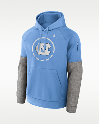 Мужское худи North Carolina Primetime Jordan Brand Therma-FIT College Pullover Hoodie