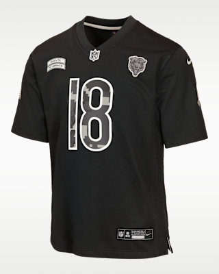 Детские джерси Caleb Williams Chicago Bears Salute to Service Big Kids' Nike NFL Game Jersey