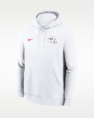 Мужское худи Georgia 2026 White Out Dress Code Nike College Pullover Hoodie