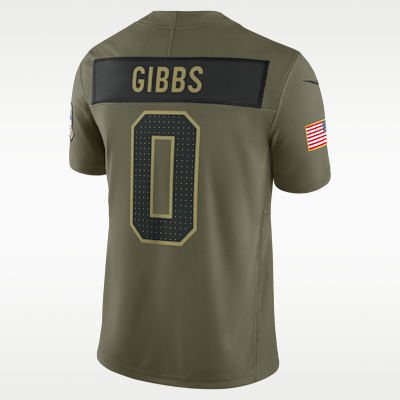 Jahmyr Gibbs Detroit Lions Salute to Service Men's Nike Dri-FIT NFL Limited Jersey