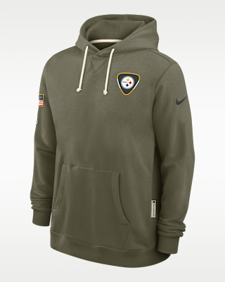 Мужское худи Pittsburgh Steelers Salute to Service Sideline Dominant Force Nike Dri-FIT NFL Pullover Hoodie